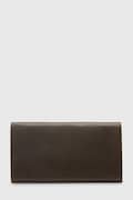 Kožená peňaženka AllSaints HARLUNA hnedá farba, W208XD