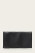 Kožená peňaženka AllSaints HARLUNA čierna farba, W208XD