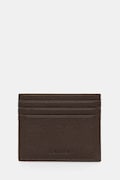 Usnjen etui za kartice Calvin Klein rjava barva, LV04D1100G
