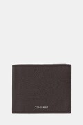 Calvin Klein portfel skórzany męski kolor brązowy LV04D1138G