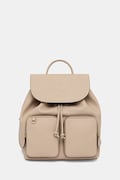 Pinko plecak skórzany damski kolor beżowy mały z aplikacją 104351 A29Q