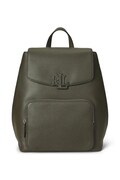 Шкіряний рюкзак Lauren Ralph Lauren колір зелений великий однотонний 431969355