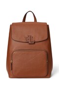 Шкіряний рюкзак Lauren Ralph Lauren колір коричневий великий однотонний 431969355