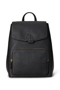 Шкіряний рюкзак Lauren Ralph Lauren колір чорний великий однотонний 431969355