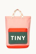 Dětská taška Tinycottons COLOR BLOCK TOTEPACK růžová barva, AW25-509