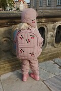 Konges Sløjd plecak dziecięcy JUNO QUILTED BACKPACK MIDI kolor różowy mały z aplikacją KS103489