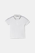 Guess polo bawełniane dziecięce kolor biały gładki L4GP03 KAPY0