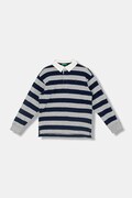 United Colors of Benetton polo bawełniane dziecięce kolor szary gładki 33CKC301X