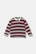 United Colors of Benetton polo bawełniane dziecięce kolor bordowy gładki 33CKG300Z