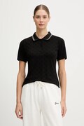 Guess polo PEONY damski kolor czarny V5YP01 KCX12