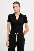 Guess tricou polo PEONY culoarea negru, V5YP10 Z3OA0