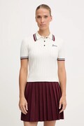 Guess polo z dodatkiem wełny SABINA damski kolor beżowy V5BP04 Z1152