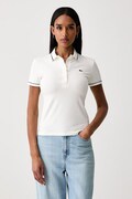 Lacoste polo tričko dámske s bavlnou béžové DF5284