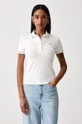 Lacoste polo tričko dámske s bavlnou béžové DF5284