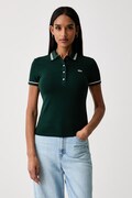 Lacoste polo damskie z bawełną zielone DF5284