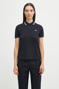 Pamučna polo majica Fred Perry boja: tamno plava, G3600