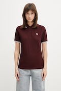 Fred Perry polo bawełniane damskie bordowe G3600