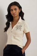 Lauren Ralph Lauren polo damski kolor beżowy 200980213