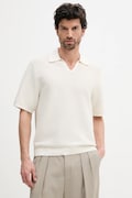 Calvin Klein tricou polo culoarea bej, uni, LV04LC323G