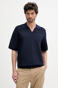 Calvin Klein tricou polo culoarea albastru marin, uni, LV04LC323G