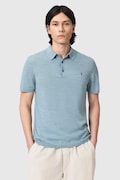 AllSaints polo majica moška volnena MODE modra M086KB