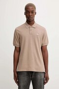 Tommy Jeans polo bawełniane męski kolor beżowy z aplikacją DM0DM22063