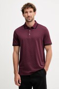Michael Kors polo bawełniane męski kolor bordowy wzorzysty CS550V85KS