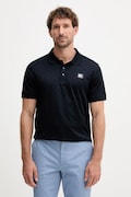 Karl Lagerfeld polo bawełniane męski kolor granatowy wzorzysty 554201.745006