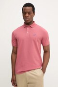 Hackett London polo bawełniane męski kolor różowy gładki HM5600001