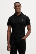 Guess polo NOLAN męski kolor czarny z aplikacją M5BP66 J1314
