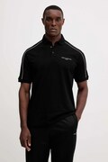 Бавовняне поло Armani Exchange колір чорний однотонне XM001359 AF13026