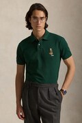 Polo Ralph Lauren polo bawełniane męski kolor zielony z aplikacją 710P00095