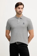 Tommy Hilfiger polo męski kolor szary melanżowy MW0MW40820