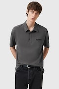 AllSaints polo in cotone XANDER uomo colore grigio M071PC