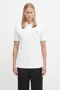 Fred Perry polo bawełniane męski kolor biały gładki M3600