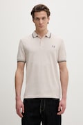 Fred Perry polo bawełniane męski kolor beżowy gładki M3600