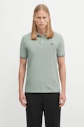 Fred Perry polo bawełniane męski kolor zielony gładki M3600