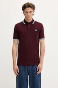 Fred Perry polo de bumbac culoarea bordo, uni, M3600
