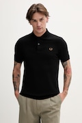Fred Perry polo bawełniane męski kolor czarny gładki M6000