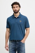 Aeronautica Militare polo męskie bawełniane granatowe PO1308UP00082