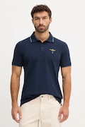 Aeronautica Militare polo de bumbac culoarea bleumarin, uni, PO1308UP00082