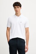 Lindbergh polo bawełniane męski kolor biały gładki 30.422045