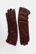 Patrizia Pepe mănuși de piele culoarea bordo, 2F0105 L034