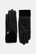 Barbour rękawiczki skórzane damskie kolor czarny LGL0140