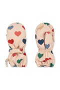 Konges Sløjd rękawiczki dziecięce NOHR SNOW MITTENS PRINT kolor beżowy KS103515
