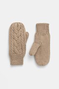 Eisbar rękawiczki z dodatkiem wełny Afra Mittens kolor beżowy E80135