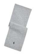 Μάλλινο κασκόλ Polo Ralph Lauren χρώμα: γκρι, 323953205002