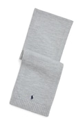 Polo Ralph Lauren szalik wełniany kolor szary gładki 323953205002
