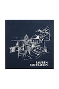 Lauren Ralph Lauren apaszka jedwabna damska kolor granatowy wzorzysta 454980724