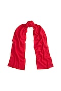 Polo Ralph Lauren szalik wełniany damski kolor czerwony gładki 455956296